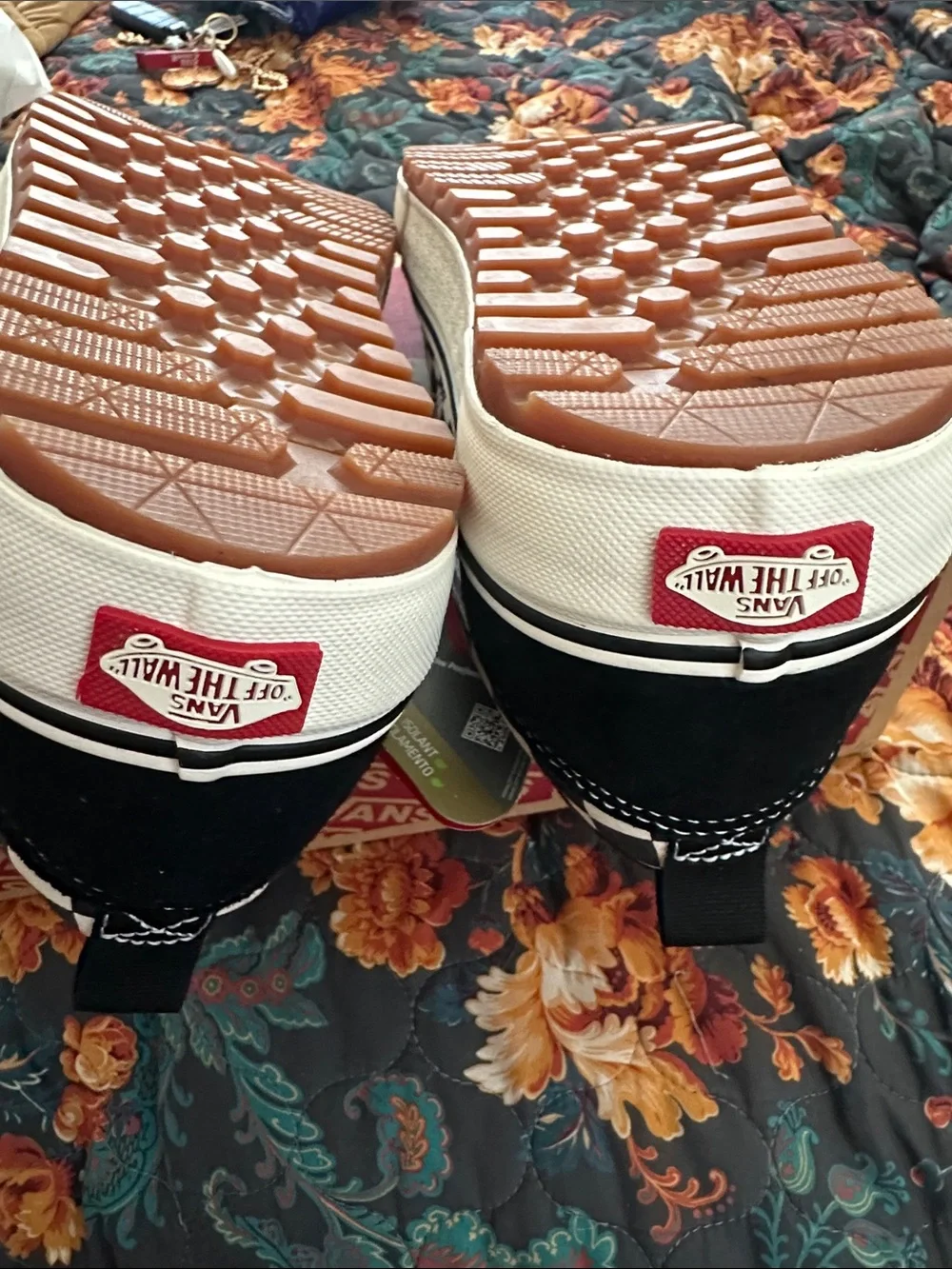 Vans Old Skool Checkerboard Slip-On - Black & White - Picture 7 of 8